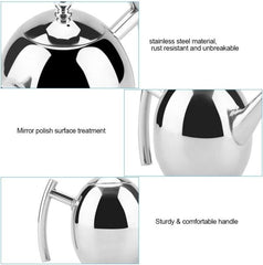 Stainless Steel Kettle Teapot Thicker With Filter Hotel Tea Pot