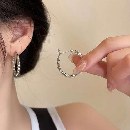 Simple Cool Round Hoop Earrings