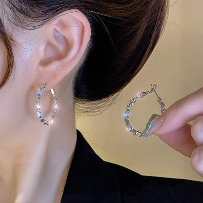 Simple Cool Round Hoop Earrings