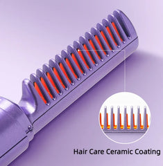 2 In 1 Wireless Mini Rechargable Comb Hair Hot Comb / Travel Comb Hair Straightener, Cordless/wireless, Rechargeable (random Color)