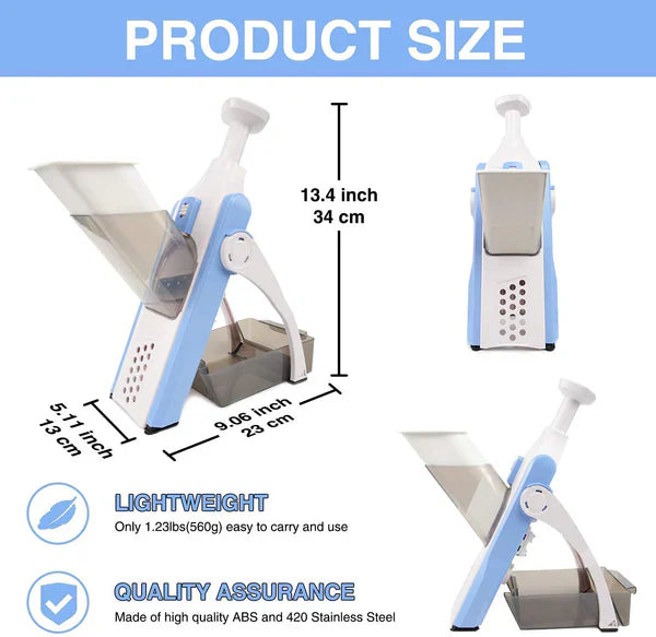 5in1 – Adjustable Mandoliner Safe Slicer