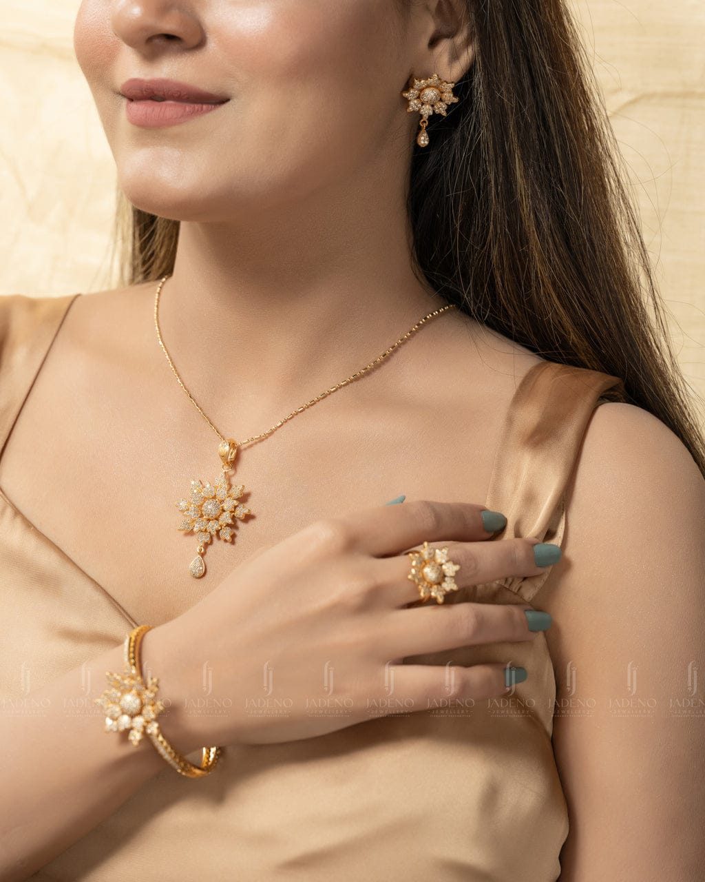 China gold plated  combo set