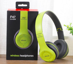 Factory direct headset p47 foldable wireless Bluetooth earphones deep Bass for sports outdoor use gift idea