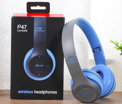 Factory direct headset p47 foldable wireless Bluetooth earphones deep Bass for sports outdoor use gift idea