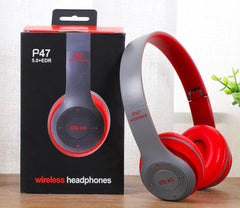 Factory direct headset p47 foldable wireless Bluetooth earphones deep Bass for sports outdoor use gift idea