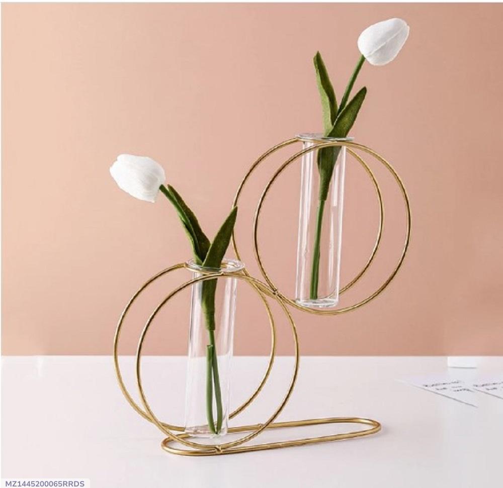 Golden metal flower device