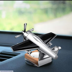 Solar powered aeroplane car air freshener