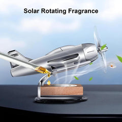 Solar powered aeroplane car air freshener