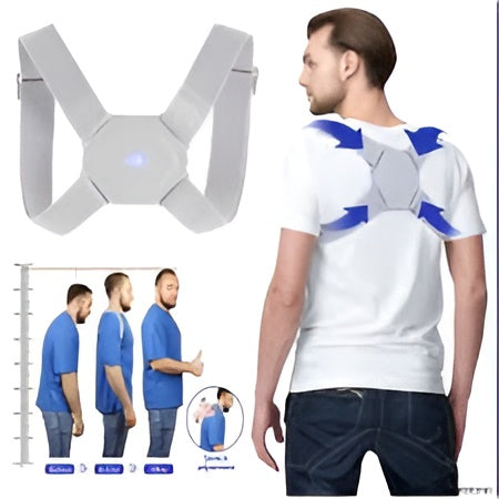 Adjustable Spine Back Support Posture Sensor Belt (random Color)
