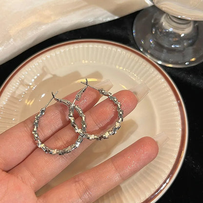 Simple Cool Round Hoop Earrings
