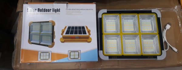 Household Solar Camping Flood Light Battery Ip66 Waterproof USB Emergency 200w Solar Led Dimmable Outdoor Work Light