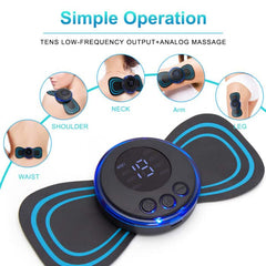 LCD Display EMS Neck Massage Electric