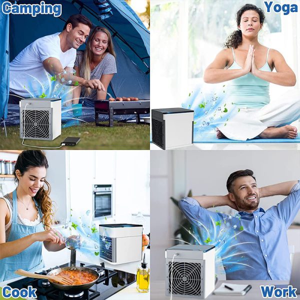 Mini Air Conditioning Cooling Fan Multifunction USBNew Household Portable Air Conditioner Humidifier Strong Wind | Portable Fan | Portable Air Cooler (usb Operated) (random Color)