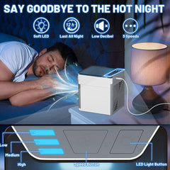 Mini Air Conditioning Cooling Fan Multifunction USBNew Household Portable Air Conditioner Humidifier Strong Wind | Portable Fan | Portable Air Cooler (usb Operated) (random Color)