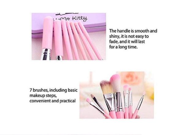 Pack Of 7 Hello Kitty Makeup Brush Set | Makeup