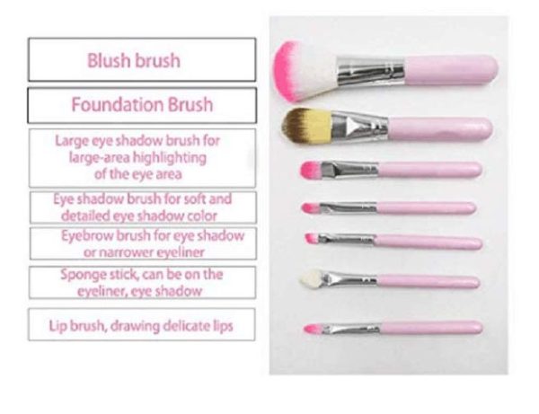 Pack Of 7 Hello Kitty Makeup Brush Set | Makeup