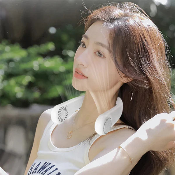 Portable Hanging Neck Fan Rechargeable | Rechargeable Cooling Fan (random Color)