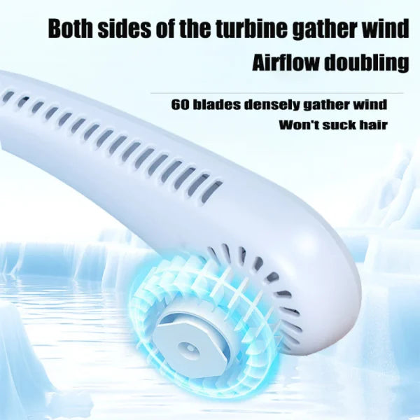 Portable Hanging Neck Fan Rechargeable | Rechargeable Cooling Fan (random Color)