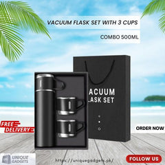 Stainless Steel Vacuum Flask Set Vacuum Insulated Bottle Gift Set