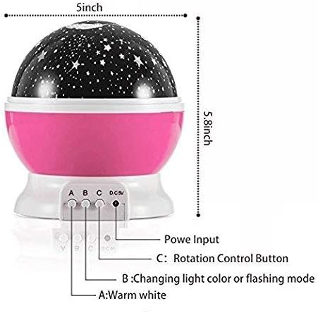 Star Master Dream Rotating Color Changing Projection Lamp Star Light Projector (random Color)