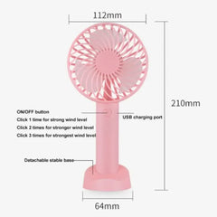 USB Mini Portable Fan (Random Color)