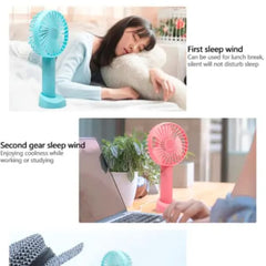 USB Mini Portable Fan (Random Color)