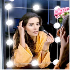 Vanity Mirror Fill Light Adjustable Luminance 3 Colors Led Usb Wall Bulbs String For All Pretty 3 Colors Dimmable Vanity Light (10 Bulbs)